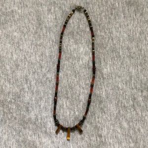 Stone and Bead Necklace